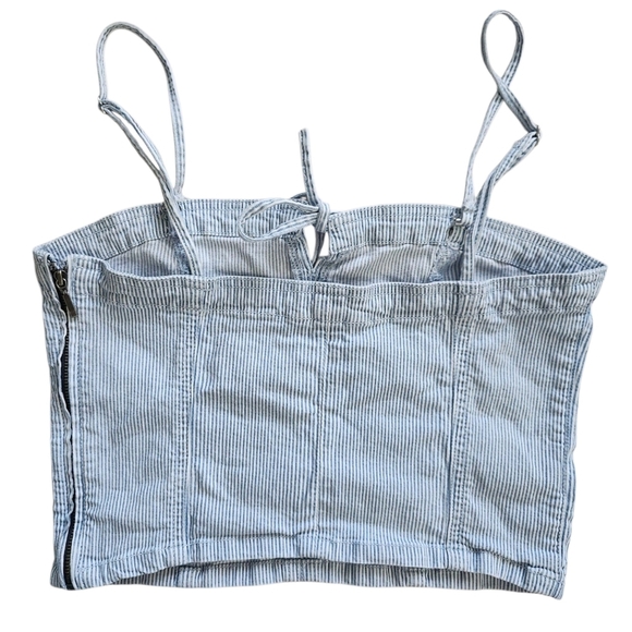 American Eagle Striped Crop Top - Picture 5 of 6